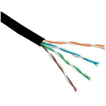 UTP kabel Elite, 4páry, Cat6, drôt, vonkajšie PE, 305m cievka