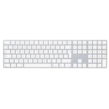 Apple Magic Keyboard s numerickou klávesnicou, bluetooth, strieborná