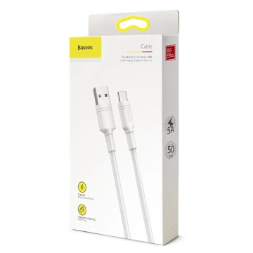 Baseus Double-Ring Quick Charge Cable USB for Type-C 5A 2M White