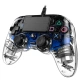 Nacon Wired Compact Controller - ovládač pre PlayStation 4 - priehľadný modrý