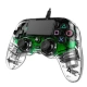 Nacon Wired Compact Controller - ovládač pre PlayStation 4 - priehľadný zelený
