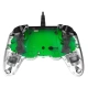 Nacon Wired Compact Controller - ovládač pre PlayStation 4 - priehľadný zelený
