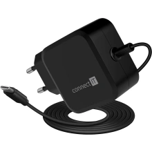 CONNECT IT univerzální notebookový adaptér C-Power USB-C, PD 67W, černá