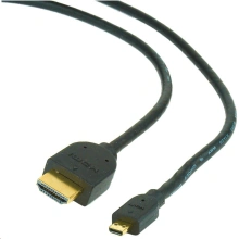 GEMBIRD Kábel HDMI - HDMI Micro 1,8m (v1.3, M / M, tienený, pozlátené kontakty)