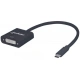 MANHATTAN prevodník z USB 3.1 na DVI (Type-C Male to DVI Female, Black)