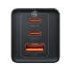 Baseus GaN5 Pro, 2x USB-C, USB-A, 65W, black