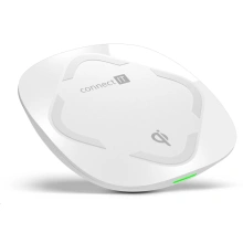 Connect IT Qi CERTIFIED Wireless Fast Charge Nabíjačka bezdrôtová, 10 W, biela