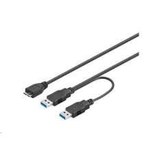 PremiumCord USB 3.0 napájací Y kábel