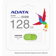 ADATA Flash Disk 128GB USB 3.1 Dash Drive UV320, Black / Blue