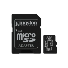 Kingston Micro SDHC Canvas Select 32GB 80MB / s UHS-I + SD adaptér (SDCS / 32GB)