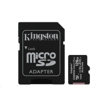 Kingston Micro SDXC Canvas Select 128GB 80MB / s UHS-I + SD adaptér (SDCS / 128GB)