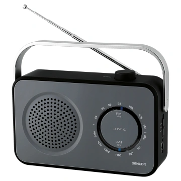Sencor SRD 2100 W Prenosný rádiový prijímač FM / AM, čierny