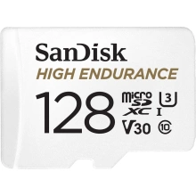 SanDisk Micro SDXC High Endurance 128GB 100MB / s UHS-I U3 + SD adaptér