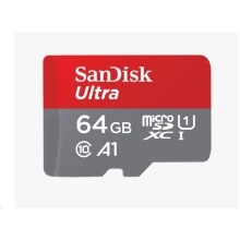 SanDisk MicroSDXC Ultra 64GB + SD adaptér (SDSQUAB-064G-GN6MA)