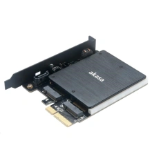 AKASA Adaptér M.2 PCIe a M.2 SATA s chladičom