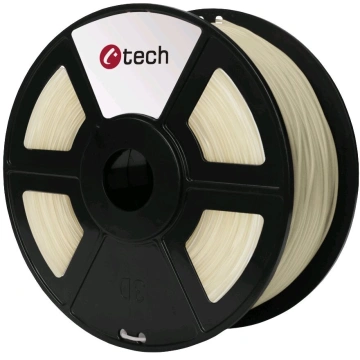C-TECH tlačová struna (filament), PETG, 1,75mm, 1kg, transparentná