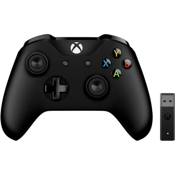 Xbox ONE S Bezdrôtový ovládač, čierny + bezdrôtový adaptér pre Win 10 v2 (PC, Xbox ONE)