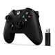 Xbox ONE S Bezdrôtový ovládač, čierny + bezdrôtový adaptér pre Win 10 v2 (PC, Xbox ONE)