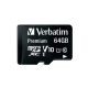 VERBATIM Premium U1 Micro SecureDigital SDHC / SDXC 64GB