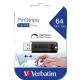 Verbatim PinStripe, 64GB - čierna