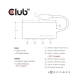 Club3D USB hub CSV-1431 USB 3.0 Type A na 4x USB Type A, hliníkové tělo, napájecí apdatér