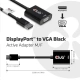 Club3D adaptér DisplayPort 1.1a - VGA, M/F, WUXGA@60Hz, aktivní, 23cm, černá