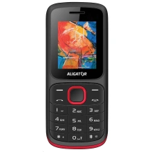 Aligator D210 Dual SIM, čierno-červený