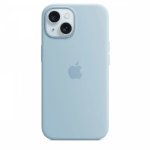 Apple iPhone 15 Silicone Case s MagSafe, light blue