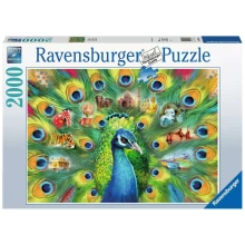 Ravensburger  Puzzle Země pávů 2000 dílků