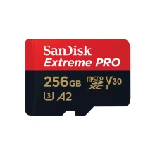 SanDisk Micro SDXC Extreme Pro 256GB UHS-I U3 (200R/140W) + adapter (SDSQXCD-256G-GN6