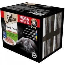 Sheba cat pouches tuna, salmon  32x85 g