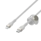 Belkin USB-C kabel s lightning konektorem, 1m, bílý - odolný PRO Flex