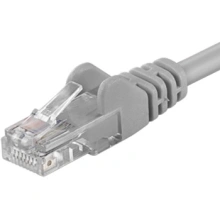 PremiumCord UTP Patch kabel CAT6 1m, šedá