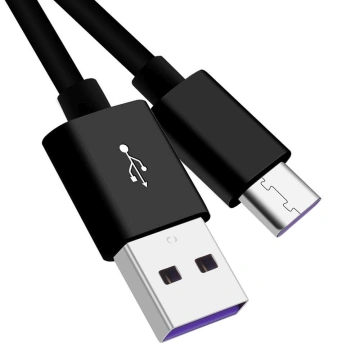 PremiumCord kabel USB-C - USB-A 2.0, M/M, Super fast charging, 5A, 1m, čierna