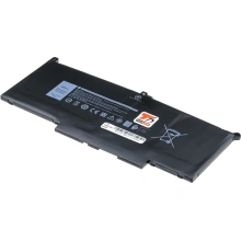 Baterie T6 Power pro Dell Latitude 12 7290, Li-Poly, 7,6 V, 7500 mAh (57 Wh), black