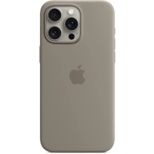 Apple Silikonový kryt s MagSafe pro iPhone 15 Pro Max, jílově šedá