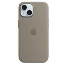 Apple Silikonový kryt s MagSafe pro iPhone 15, jílově šedá