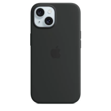 Apple Silikonový kryt s MagSafe pro iPhone 15, černá