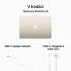 Apple MacBook Air 13, M3 8-core/8GB/256GB SSD/10-core GPU, white (M3, 2024) 