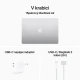 Apple MacBook Air 15, M3 8-core/8GB/256GB SSD/10-core GPU, silver (M3, 2024) 