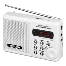 Radiopřijímač Sencor SRD 215 W bílý