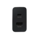 Nabíječka do sítě Samsung EP-TA220, 1x USB, 1x USB-C PD, 35W (EP-TA220NBEGEU) černá