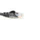 UTP kabel rovný kat.6 (PC-HUB) - 0,5m, čierna