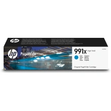 Inkoustová náplň HP 991X, 20 000 stran (M0J90AE) azurová